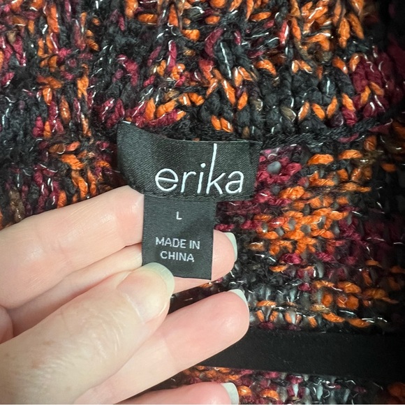 Erika Fall Colors Open Sweater Cardigan - Picture 3 of 6